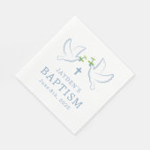 Dove Blue Boy Baptisme Servet (Hoek)