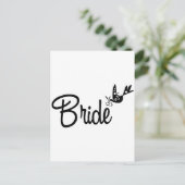 Dove & Bride Briefkaart (Staand voorkant)