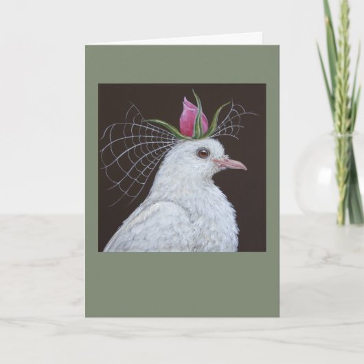 Dove Bride wenskaart Kaart (Voorkant)