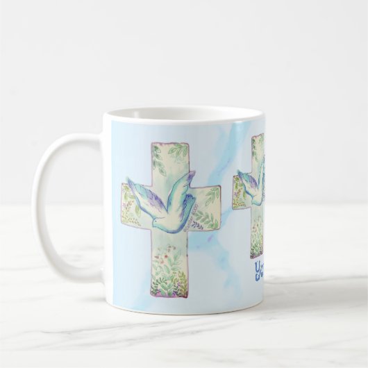 Dove Cross mug (Gauche)
