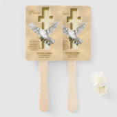 Dove Cross-Personalized Scripting Verse Church Handwaaier (Voorkant en achterkant)