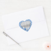 Dove Custom Bruiloft Hart Stickers (Envelop)