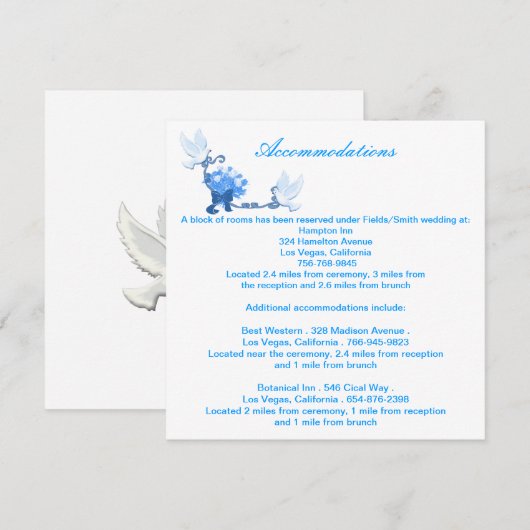 Dove Custom Enclosure Kaarten (Voorkant / Achterkant)