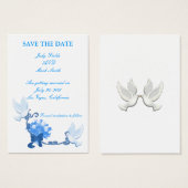 Dove Custom Enregistrer La Carte Date (Devant & derrière)