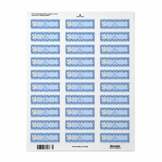 Dove Custom Labels (Full Sheet)