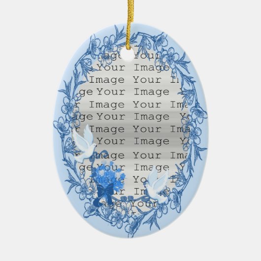Dove Custom Oval Ornament (Voorkant)