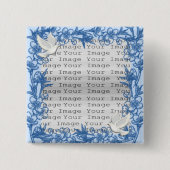 Dove Custom Square Button (Voorkant)