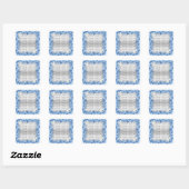 Dove Custom Wedding Square Stickers (Vel)