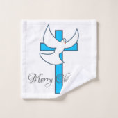 Dove en Cross Bad Handdoek (Wasdoekje)