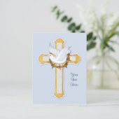 Dove en Cross Briefkaart (Staand voorkant)