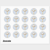 Dove en Cross Ronde Sticker (Vel)