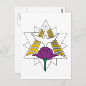 Dove en Roos Briefkaart (Voorkant / Achterkant)