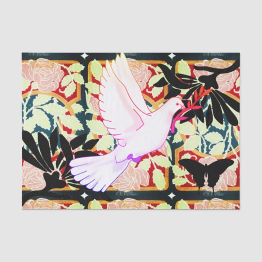 DOVE EN VINES TISSUE PAPIER (Voorkant)