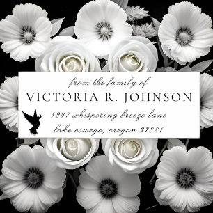 Dove Family Funeral Return Adres Zelfinktende Stempel