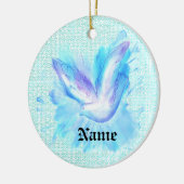 Dove Flying Keramisch Ornament (Links)