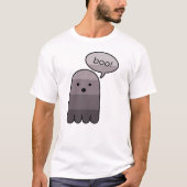 Dove Gray Boo Ghost Halloween T-shirt (Voorkant)