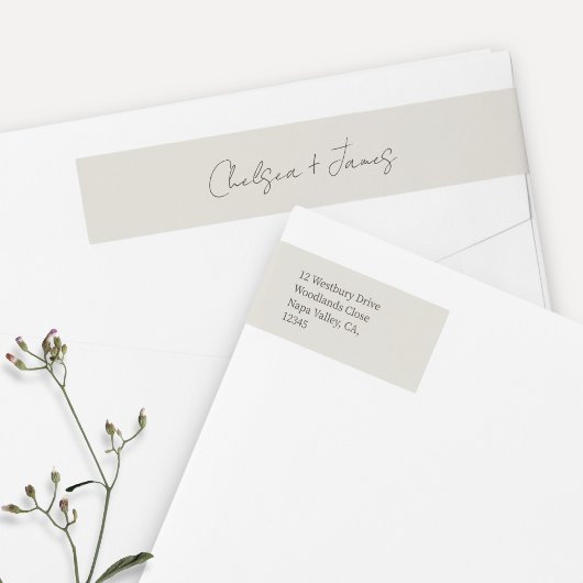 Dove Gray | Script Welcome Wedding Address