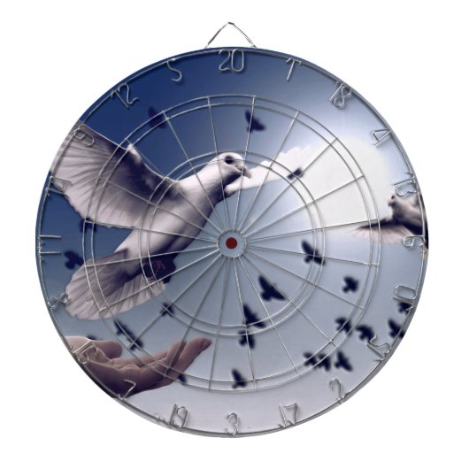 Dove Hand Trust Dartbord (Voorkant)