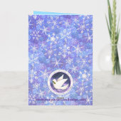 Dove kerstkaart met liefde, Joy Peace Greeting Feestdagen Kaart (Achterkant)