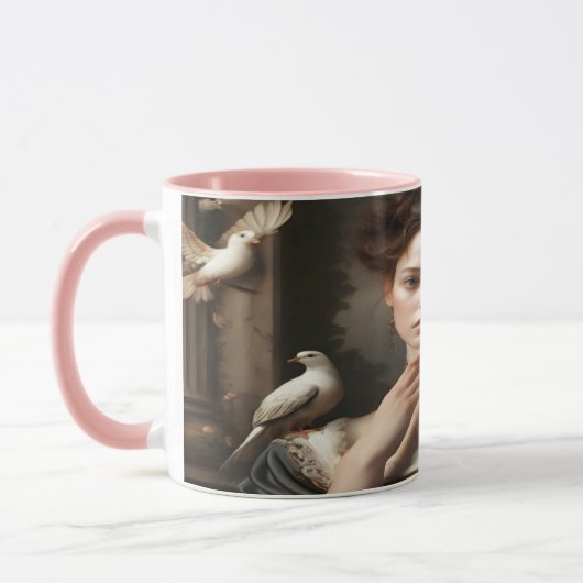 Dove Lady Coffee Mok (Links)