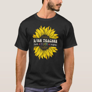 Dove leraar Dove en slechthorende ASL-leraren T-shirt