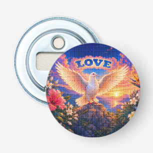 Dove Liefde boven alles Button Flesopener