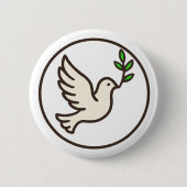 Dove Line-Art Button  (Voorkant)