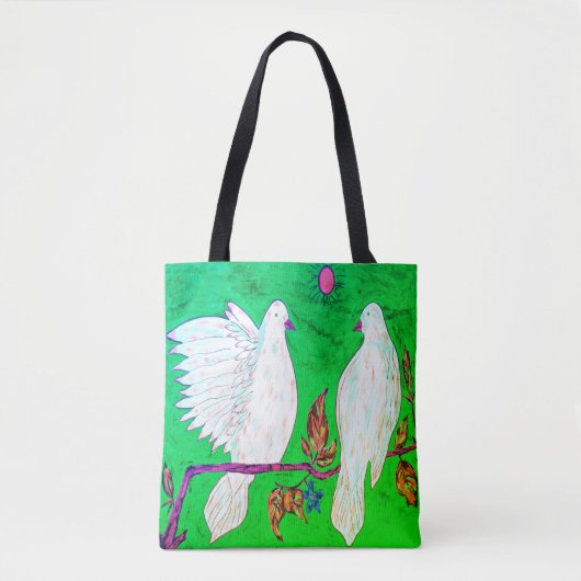 Dove Love Canvas tas (Voorkant)