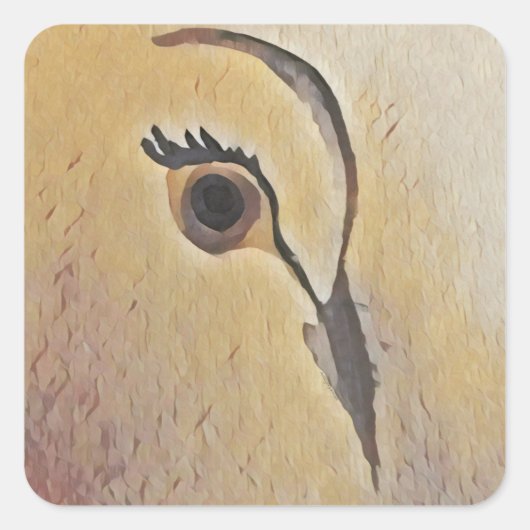 Dove Love Vierkante Sticker (Voorkant)