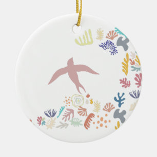 Dove Matisse Art Elementen Keramisch Ornament