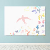 Dove Matisse Art Elements Canvas Afdruk (Insitu (Houten vloer))
