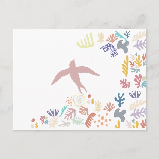 Dove Matisse Art Elements Uitnodiging Briefkaart (Voorkant)