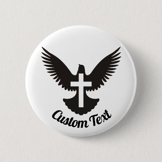 Dove met Cross Button (Voorkant)