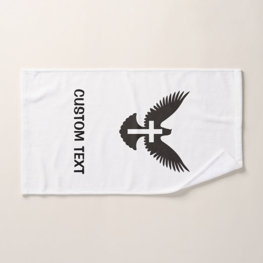 Dove met kruis bad handdoek (Handdoek)