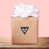 Dove met kruis driehoek sticker