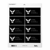 Dove met kruis etiket (Full Sheet)