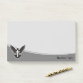 Dove met kruis post-it® notes (Op bureau)