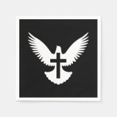 Dove met kruis servetten (Voorkant)
