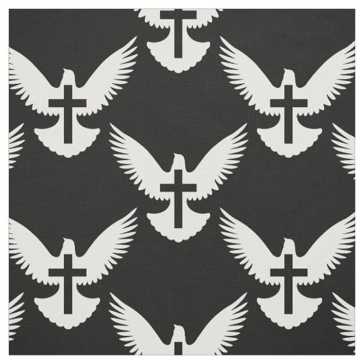 Dove met kruis stof (Swatch)