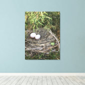 Dove Nest op canvas Afdruk (Insitu (Houten vloer))