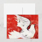 Dove of a Women ~ Carte postale / Invitation (Devant / Derrière)