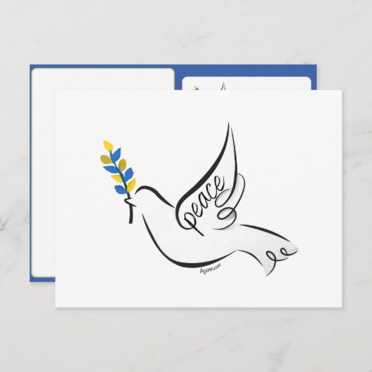 Dove of Peace Briefkaart (Voorkant / Achterkant)