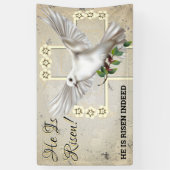 Dove of Peace Easter Church Spandoek (Verticaal)
