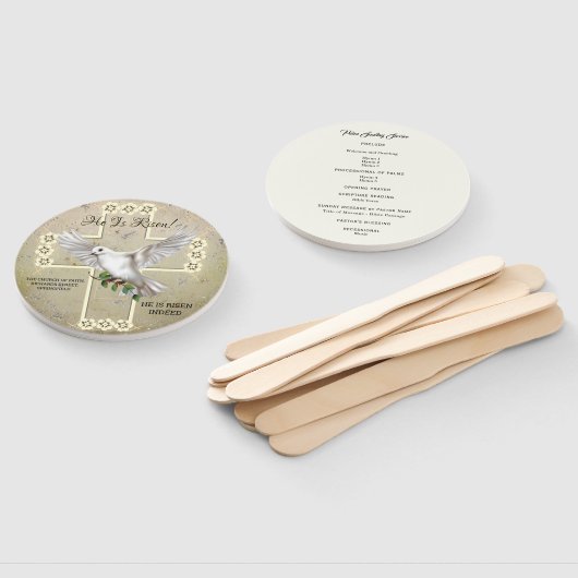 Dove of Peace Easter Program Hand Fan Handwaaier (Niet-gemonteerd)