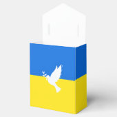 Dove of Peace Favor Box Oekraïense vlag - Vrijheid Bedankdoosjes (Geopend)