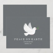 Dove of Peace Holiday Card Kaart (Voorkant / Achterkant)