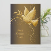 Dove of peace Kerstmis Kaart (Staand voorkant)