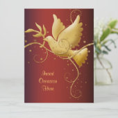 Dove of peace Kerstmis Kaart (Staand voorkant)