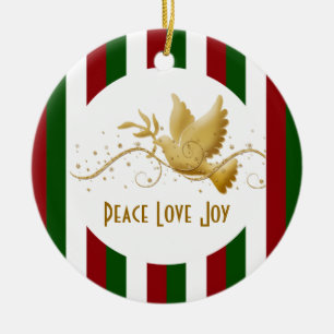 Dove of peace Kerstmis Keramisch Ornament