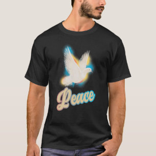 Dove of Peace Kleurrijke Dove Voor Vrede Bijbelker T-shirt